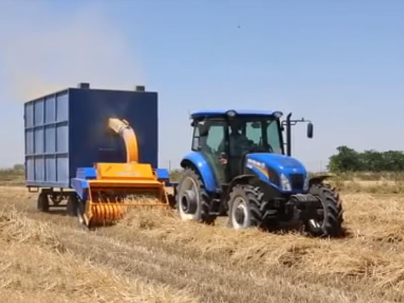 Automatic Stem Collecting Bladed Straw Machine